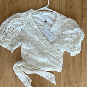 Eyelet blouse